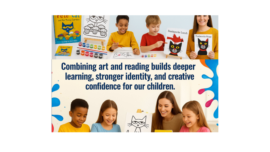 Kids painting together